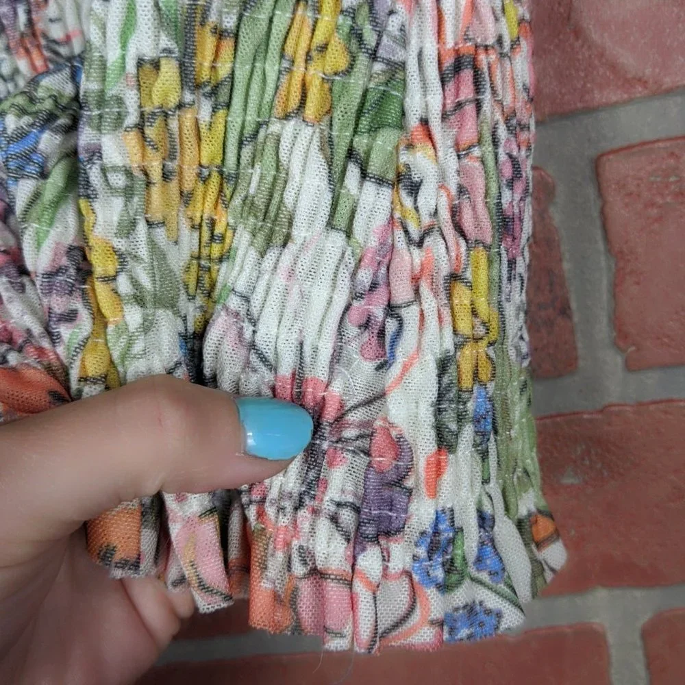 Anthropologie Floral Aurelia Smocked Top - Picture 11 of 12